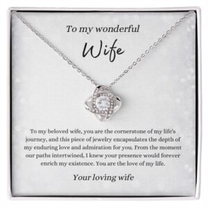 Love Knot Necklace for Wife | From Wife